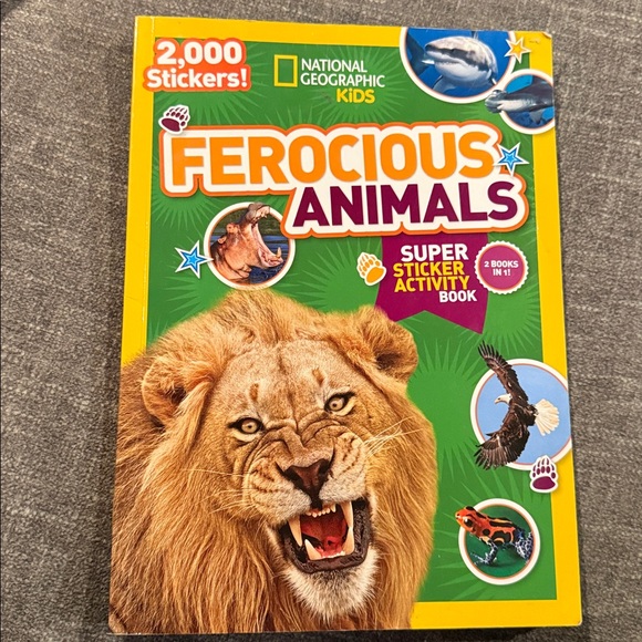 National Geographic Other - National Geographic Kids Ferocious Animals Sticker Book